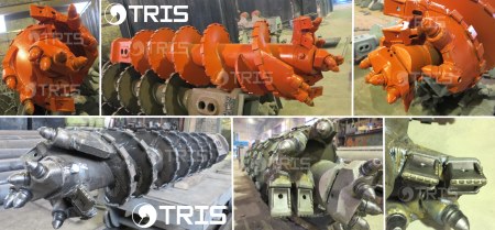 ROSCAS DE BARRENAR REFORZADOS. HELICES rock auger hard russia bauer casagrande mait liebherr augers kelly box  foundation drilling augers bauer rock auger hard russia bauer casagrande mait liebherr augers kelly box 